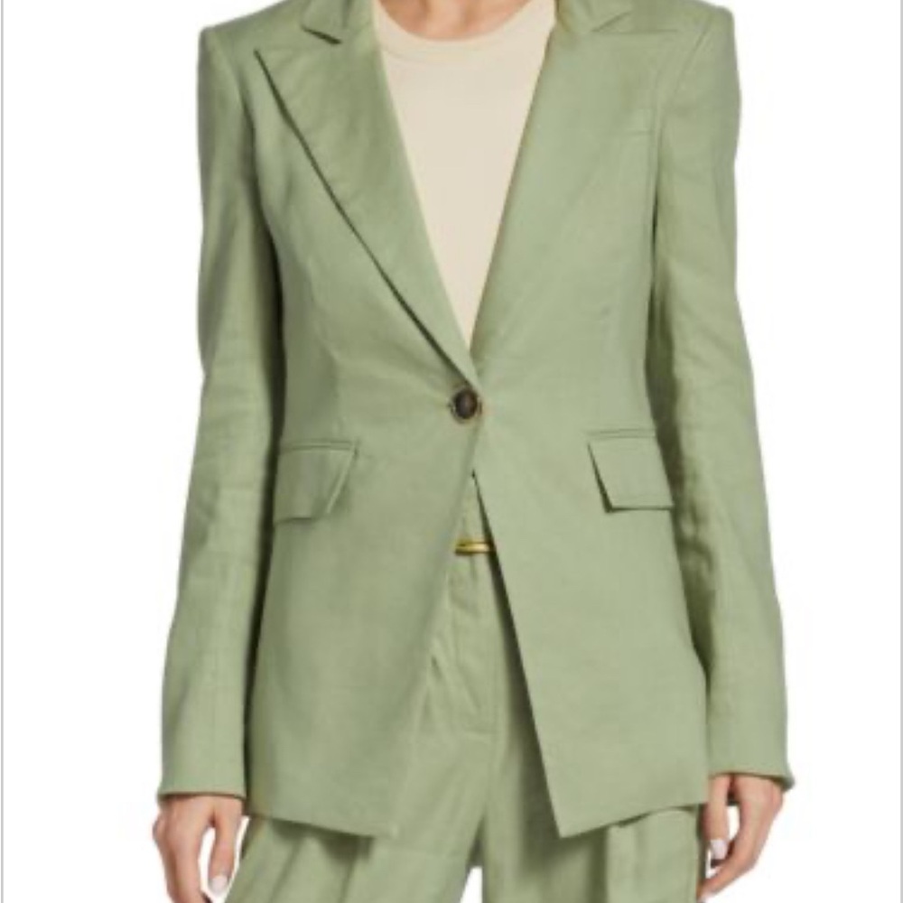 Veronica Beard Sage Green Sedgwick Dickey Jacket Size 6